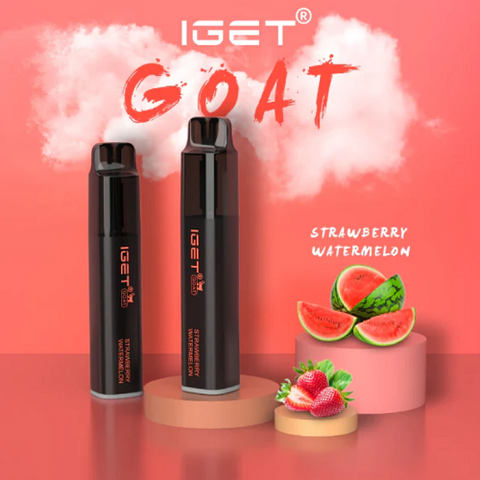 IGET GOAT 5000 Puff 0mg Double Strawberry Watermelon