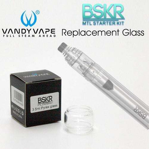 Vandy Vape BSKR MTL Starter Kit Replacement Glass - The Geelong Vape Co.