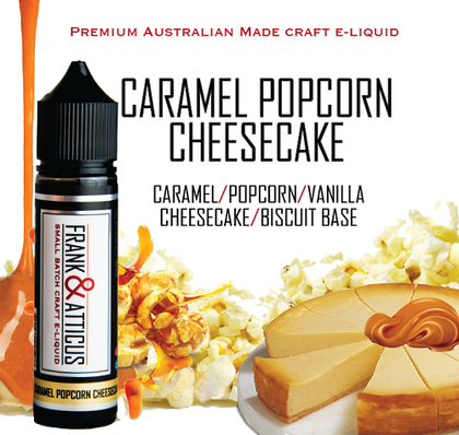 Frank & Atticus Caramel Popcorn Cheesecake - The Geelong Vape Co.