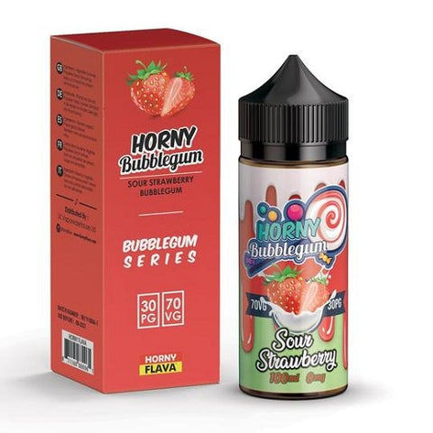 Horny Bubblegum - Sour Strawberry - The Geelong Vape Co.