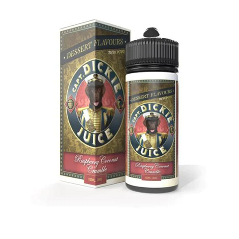 Raspberry Coconut Crumble - Captain Dickies Desserts - The Geelong Vape Co.