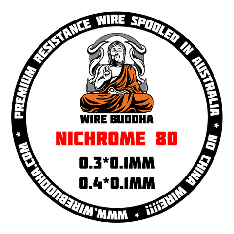 Nichrome 80 (Ni80) Ribbon (USA/Europe Milled) by Wire Buddha