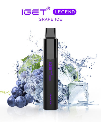 IGET Legend 4000 Puff   0mg  Grape Ice