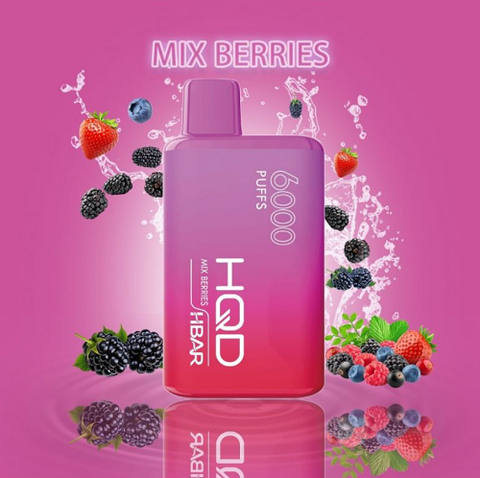 HQD HBAR 6000 Puff Mix Berries 0mg